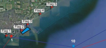 Flags and the Sea Danger Area