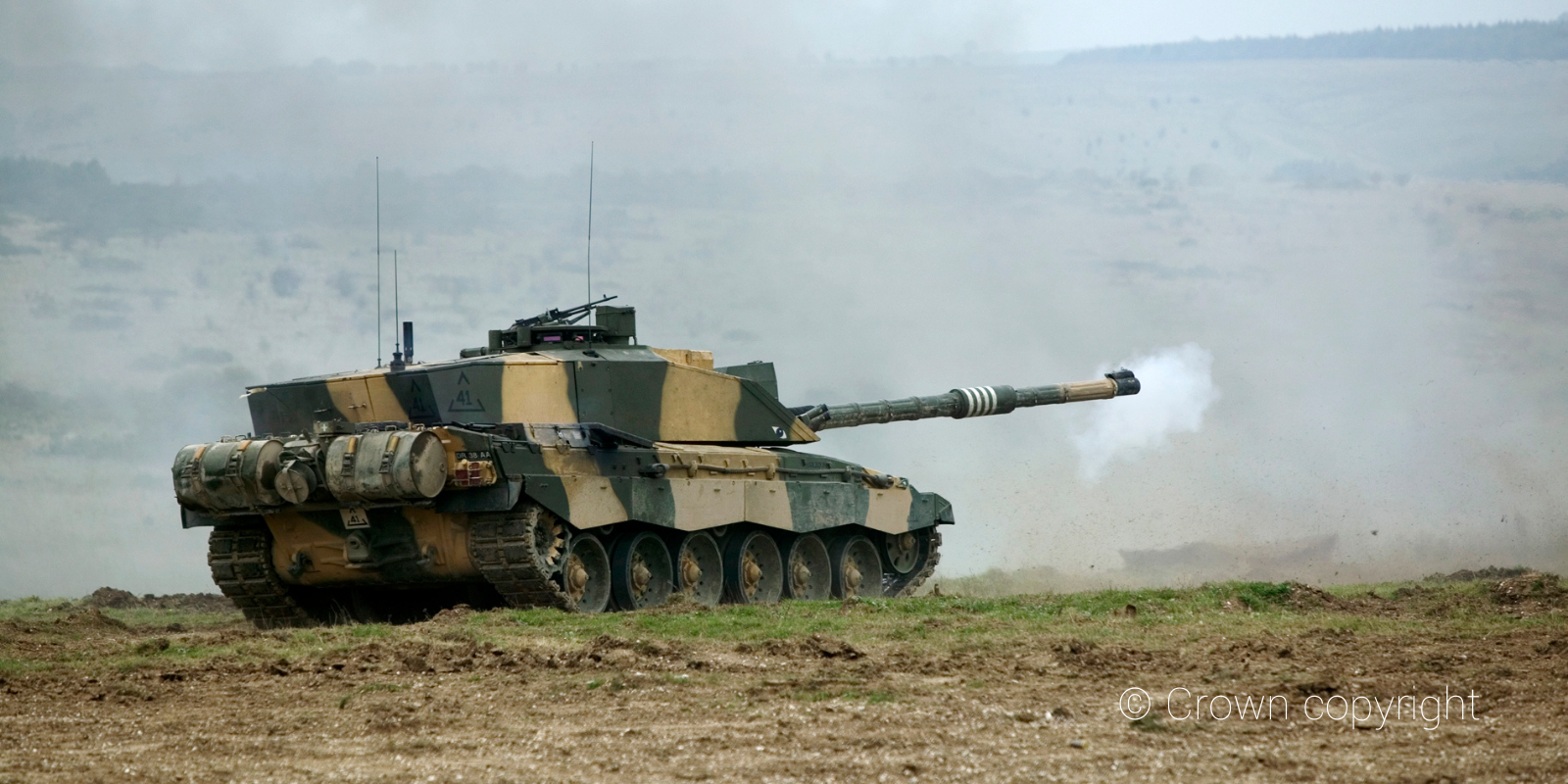Challenger 2 tank in field