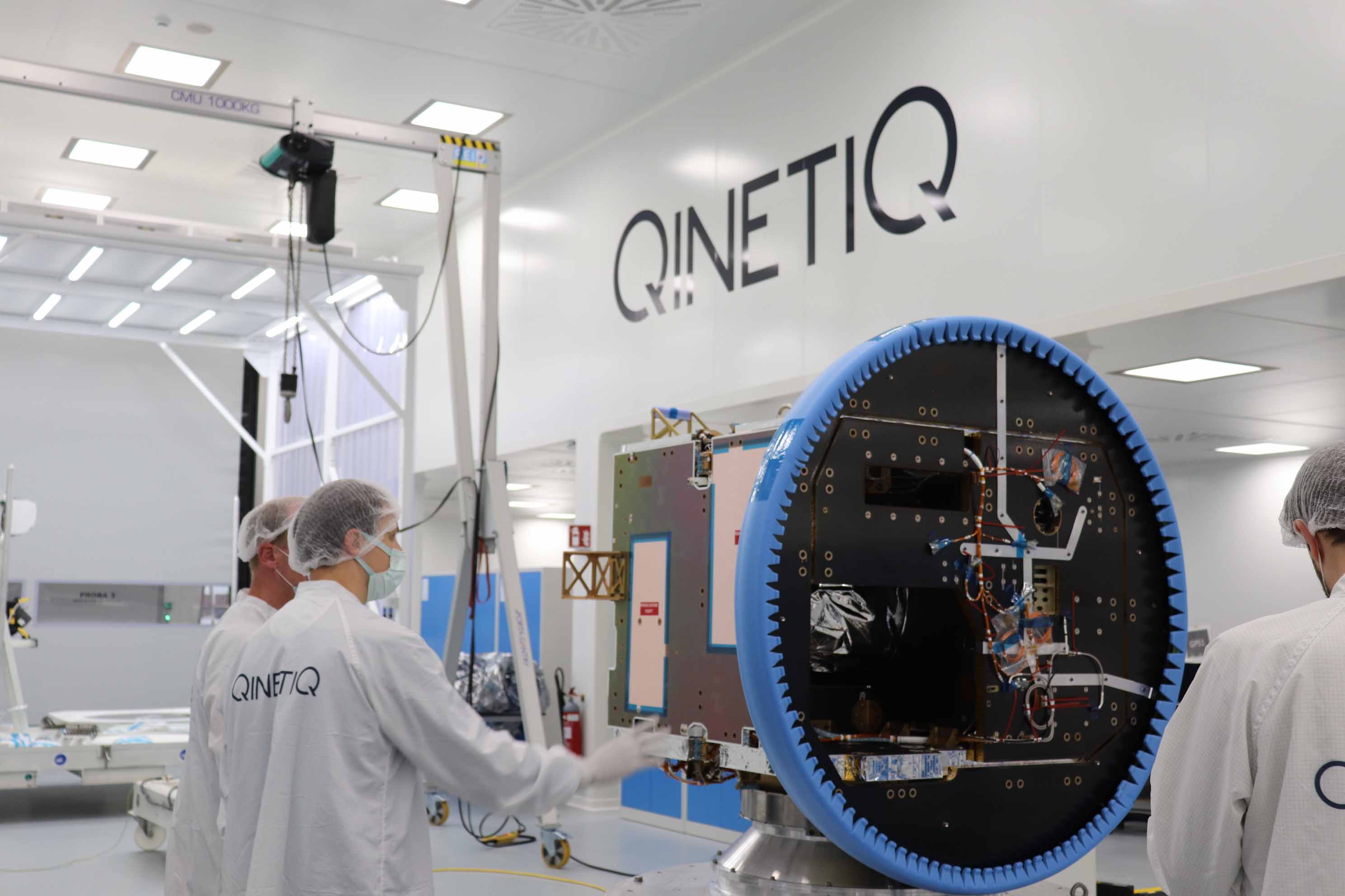 People working inside a building at QinetiQ