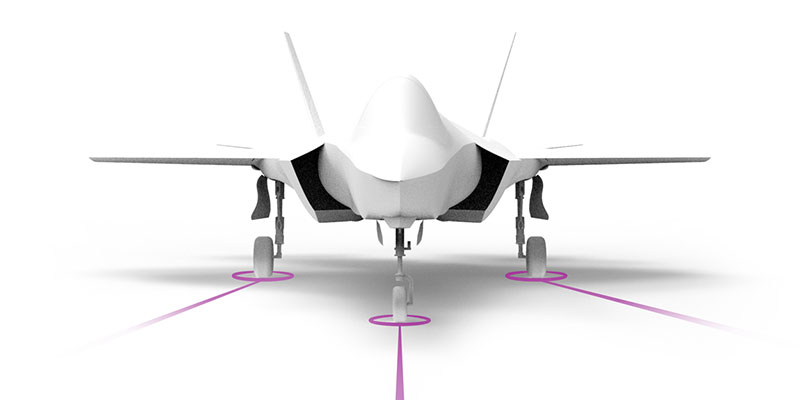 Digital Experimentation Platforms - image showing front view of CAD-style fighter jet in white