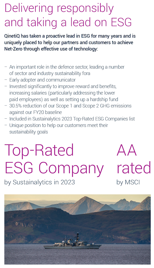 Delivering responsibility and taking a lead on ESG