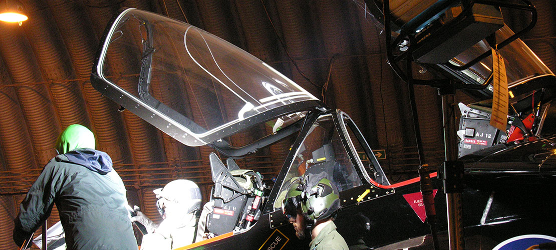 Testing aircraft in the Night Vision Systems Test House