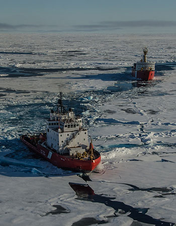 Canadian Coast Guard in Ice Floes
