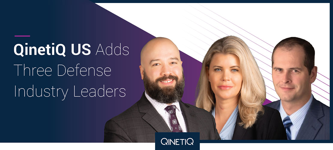 QinetiQ US Three Defense Industry Leaders, Charles Faulkner, Heather Gray and Andrew DelFavero