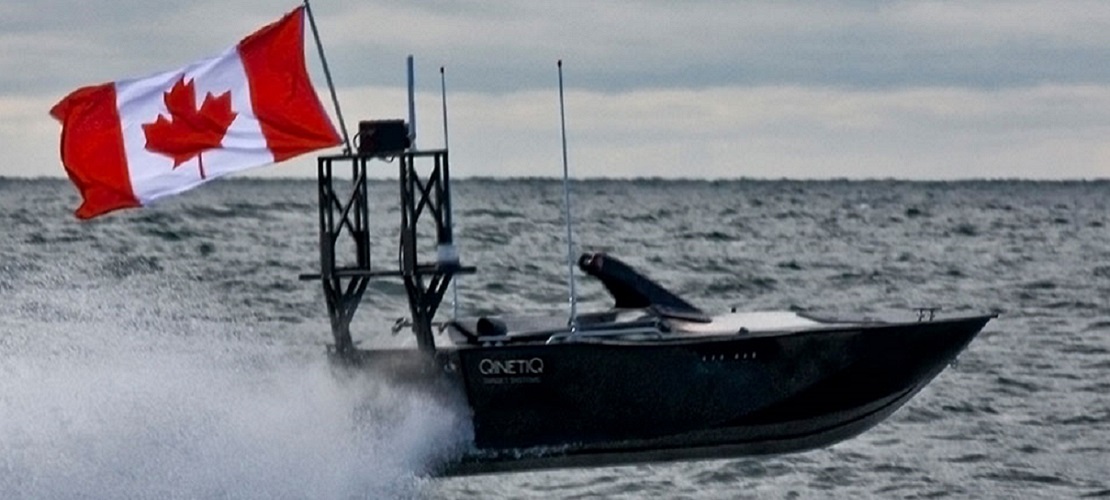 QinetiQ Target Systems Boat with Canadian Flag