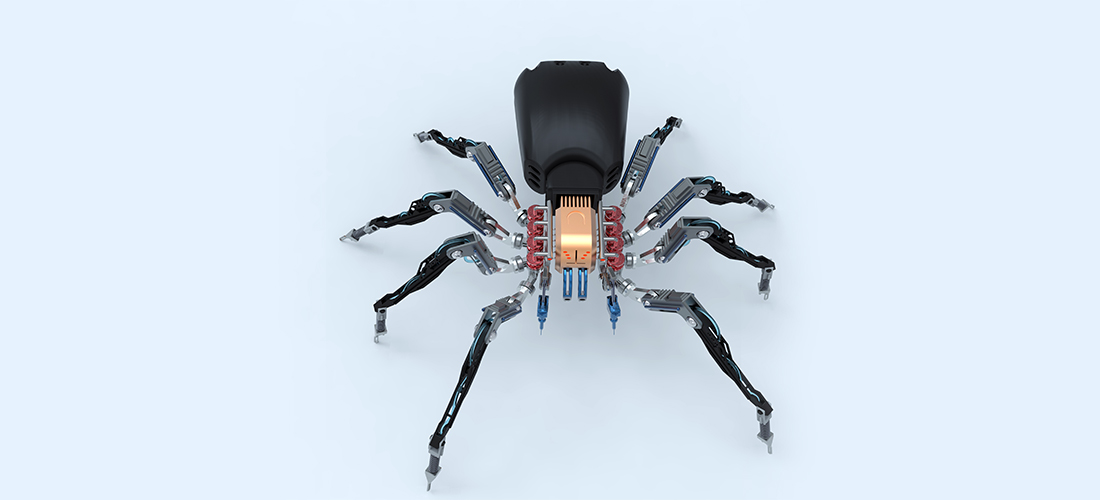 tech ethics robot main - conceptual image of robot spider