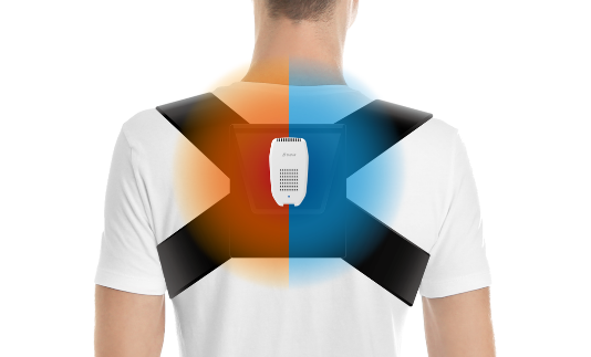 Panasonic subsidiary Shiftall - Metaverse-linked wearable heating and cooling device - conceptual image 