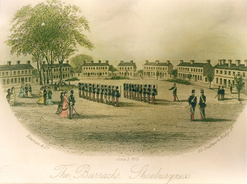 The Barracks, 1859-1861. As at June 1879 (P&EE)