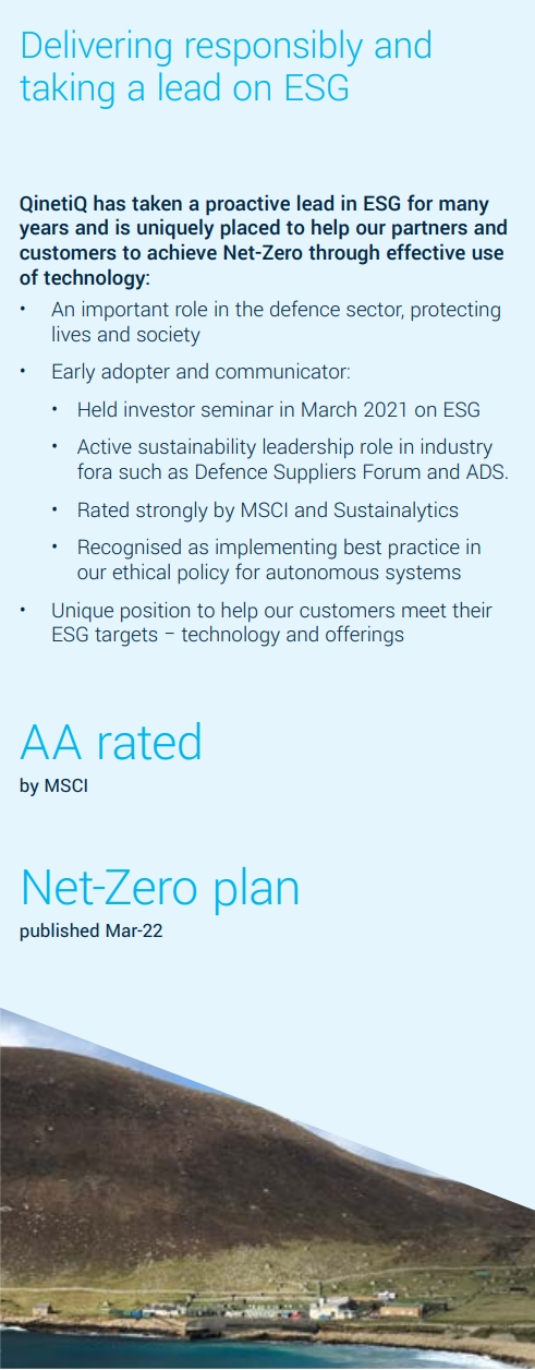 Delivering responsibly and taking a lead on ESG