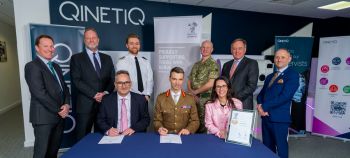 Armed Forces Covenant co-signed by Chief Executive of QinetiQ UK Defence Sector, and the British Army Commander Regional Forces